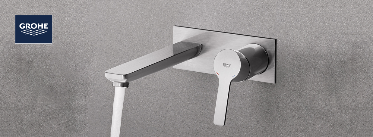 Wall-Mounted Basin Taps from GROHE at xTWO